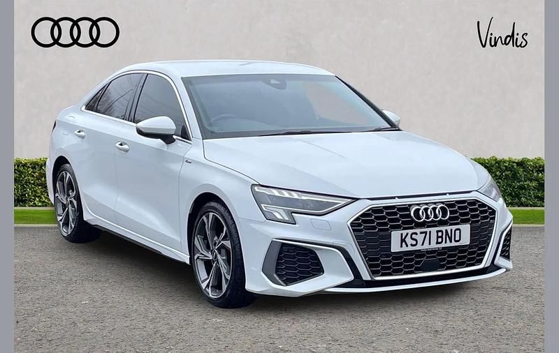 Used Audi A3 S-Line 147 HP (108 kW) 2022 White Sedan