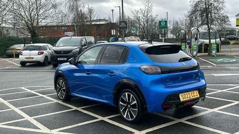 Used Peugeot e-208 GT 98 kW (134 HP) 2022 Blue Hatchback