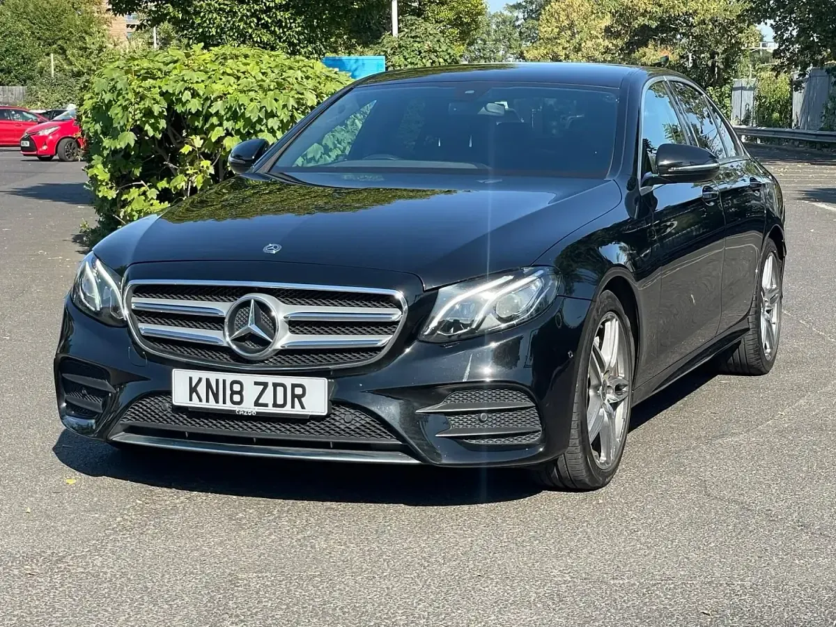 Used Mercedes E350 AMG line 2018 Black Sedan