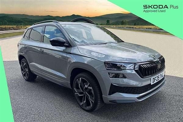 Grey Used 2025 Skoda Karoq SportLine SUV | £30,995 (Fair price) - Image 1/4
