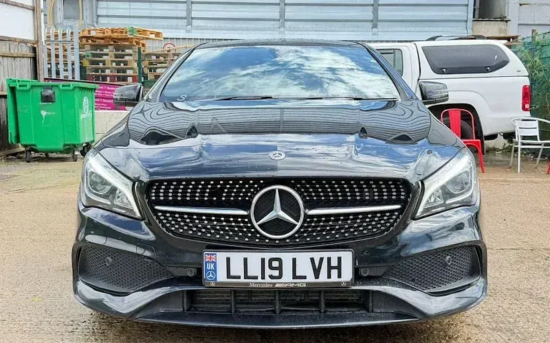 Used Mercedes CLA200 AMG line 156 HP (114 kW) 2019 Black Sedan