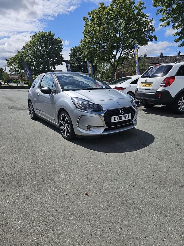 Silver Used 2018 DS Automobiles DS3 Prestige Hatchback | £5,450 (Fair price) - Image 1/4