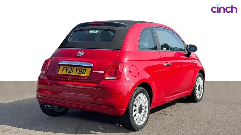 Used Fiat 500C Lounge 70 HP (51 kW) 2021 Red Cabriolet