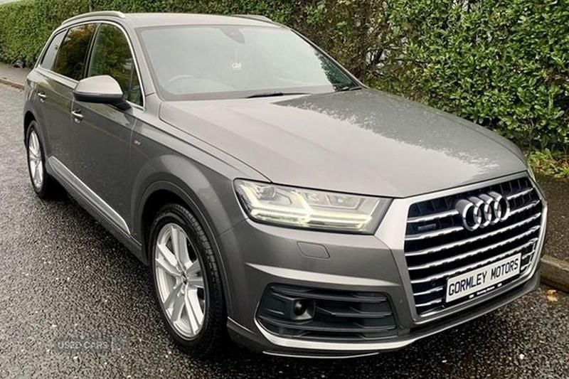 Grey Used 2017 Audi Q7 S-Line SUV | £24,450 (Expensive) - Image 1/1