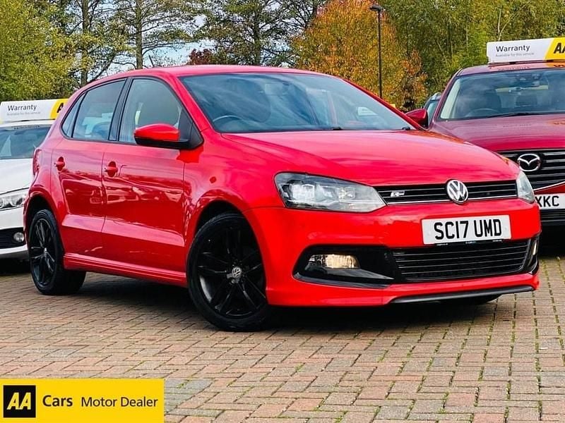 Red Used 2017 VW Polo R-line Hatchback | £9,455 (Fair price) - Image 1/4