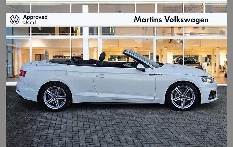 Used Audi A5 Cabriolet S-Line 214 HP (157 kW) 2017 White Cabriolet