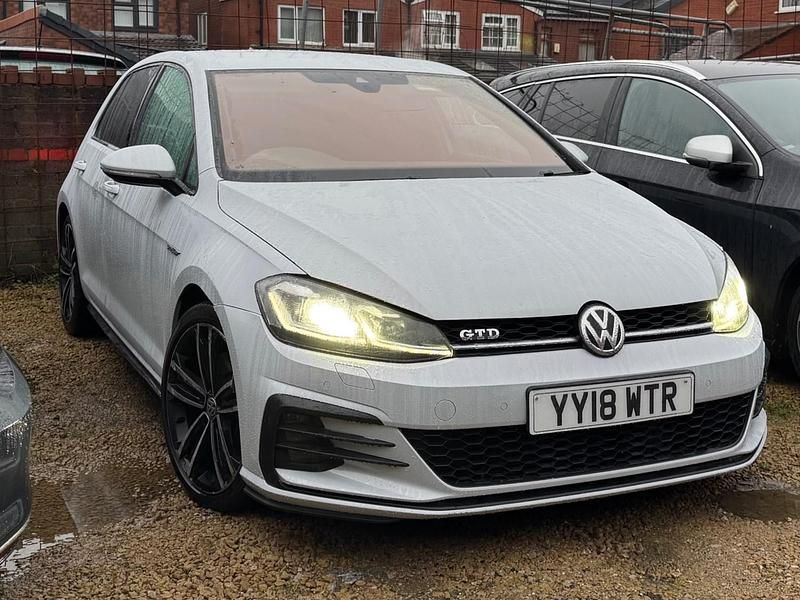 Silver Used 2018 VW Golf VII GTD Hatchback | £12,995 (Super price) - Image 1/4