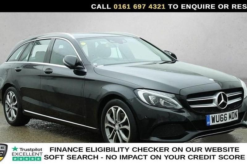 Used Mercedes C220 170 HP (125 kW) 2016 Black Estate