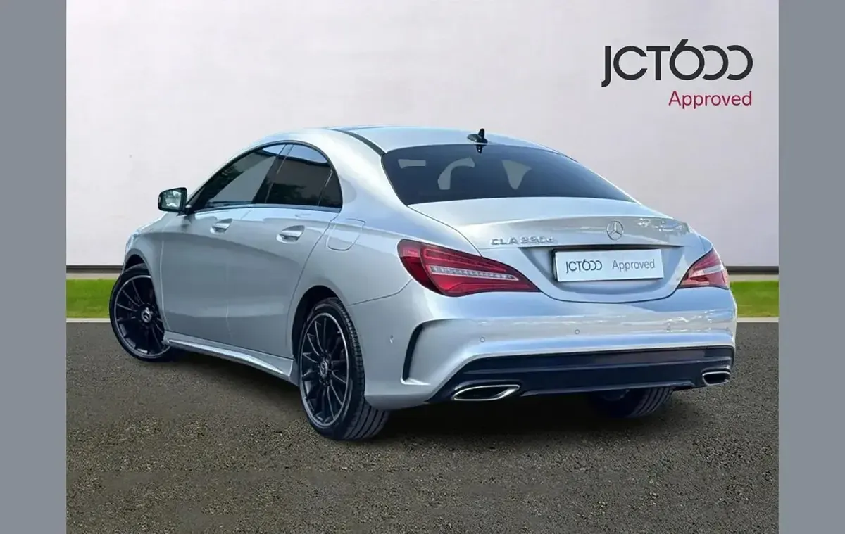 Used Mercedes CLA220 AMG line 168 HP (123 kW) 2019 Silver Coupe