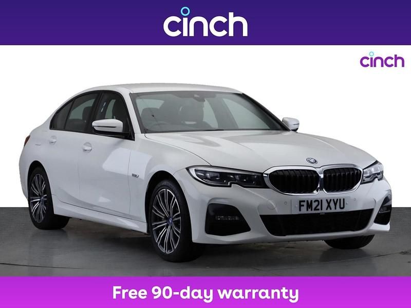 White Used 2021 BMW 330e M Sport Sedan | £17,749 (A bit pricey) - Image 1/3