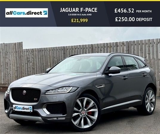 Grey Used 2018 Jaguar F-Pace S SUV | £20,999 (Fair price) - Image 1/1