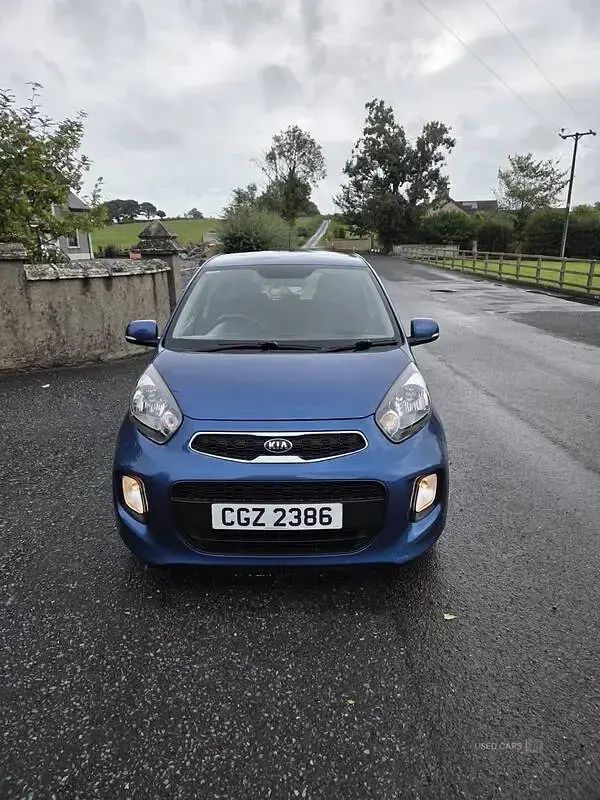 Used Kia Picanto 85 HP (62 kW) 2016 Blue Hatchback