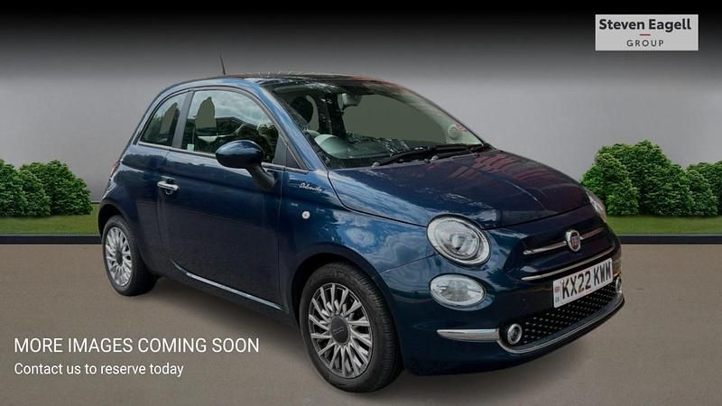 Blue Used 2022 Fiat 500 Dolcevita Hatchback | £10,627 (Fair price) - Image 1/4