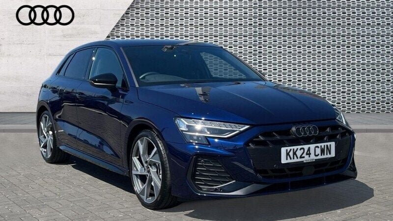 Blue Used 2024 Audi A3 Black Edition Hatchback | £30,586 (Expensive) - Image 1/4