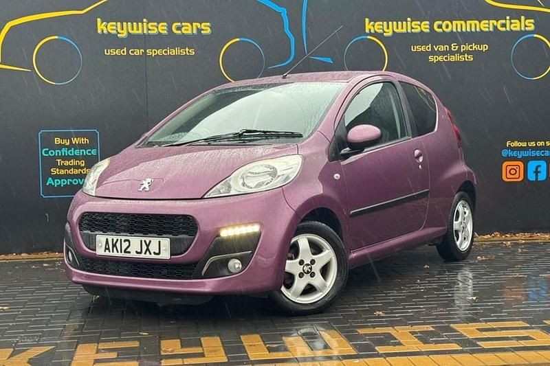 Mauve/purple Used 2012 Peugeot 107 Allure Hatchback | £4,490 (Fair price) - Image 1/1