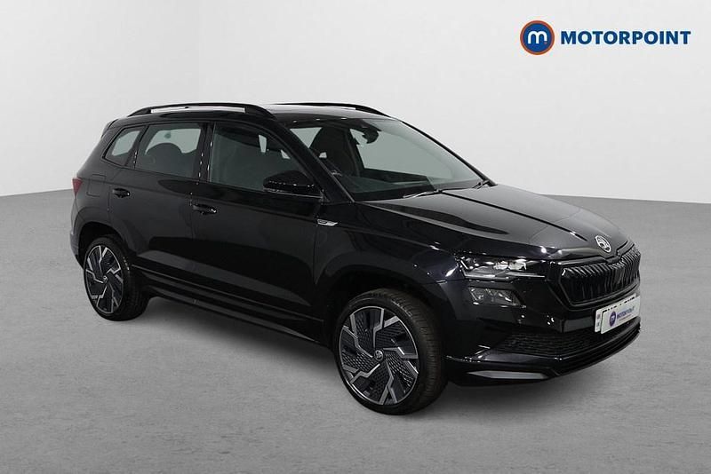 Black Used 2024 Skoda Karoq SportLine SUV | £24,999 (Good price) - Image 1/4