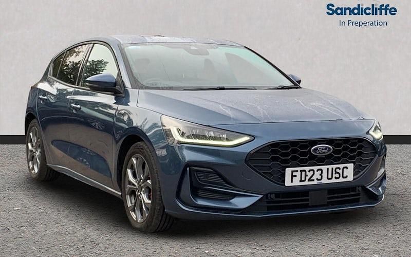 Chrome blue Used 2023 Ford Focus ST-Line Hatchback | £16,870 (A bit pricey) - Image 1/1
