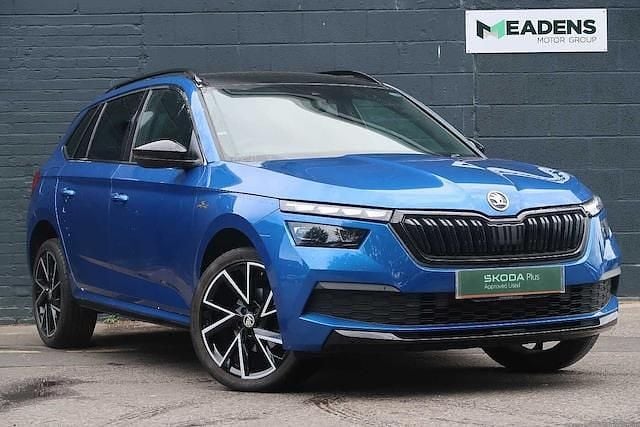 Race blue metallic Used 2021 Skoda Kamiq Monte Carlo SUV | £17,695 (Fair price) - Image 1/4