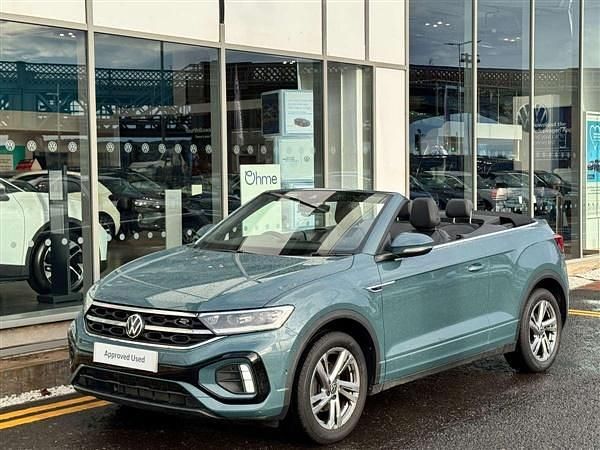 Blue Used 2022 VW T-Roc Cabriolet R-line Cabriolet | £22,499 (Fair price) - Image 1/4
