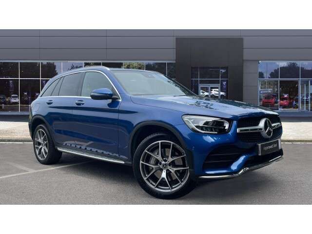 Blue Used 2022 Mercedes GLC300e AMG Line Premium Plus SUV | £39,029 (Fair price) - Image 1/4