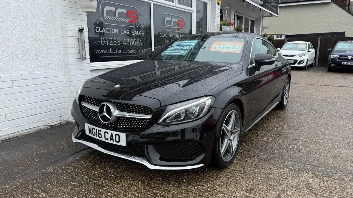 Used Mercedes C220 AMG line 2016 Black Coupe