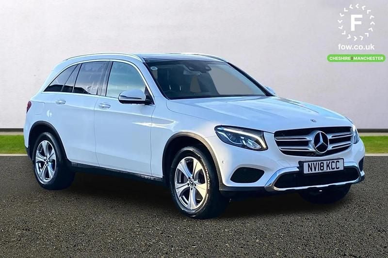 White Used 2018 Mercedes GLC250 Active Estate | £20,799 (Good price) - Image 1/3
