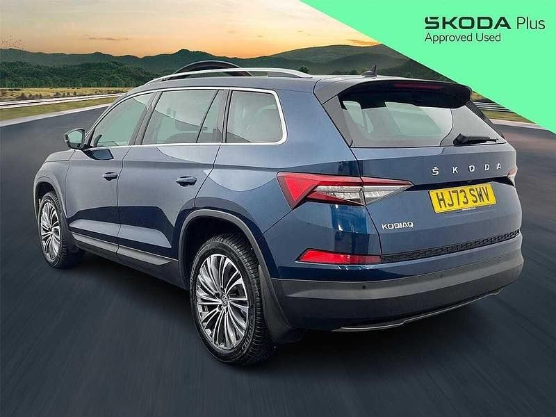 Used Skoda Kodiaq SE L Executive 110 HP (80 kW) 2023 Petrol blue metallic SUV