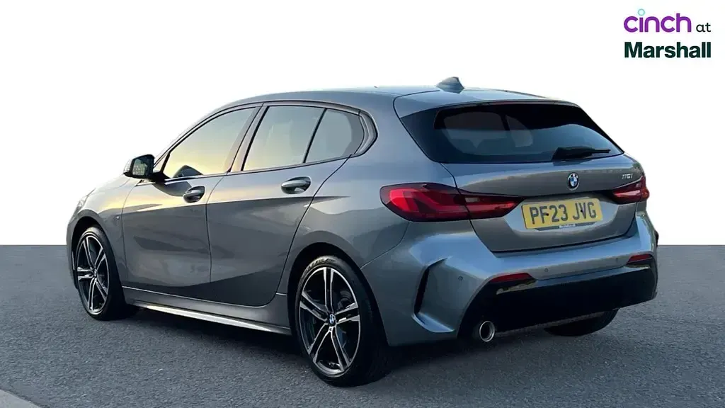 Used BMW 118 M Sport 136 HP (100 kW) 2023 Skyscraper grey metallic Hatchback
