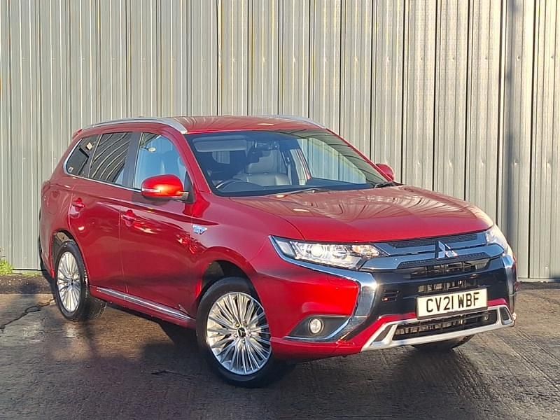 Red Used 2021 Mitsubishi Outlander P-HEV SUV | £17,998 (Fair price) - Image 1/4