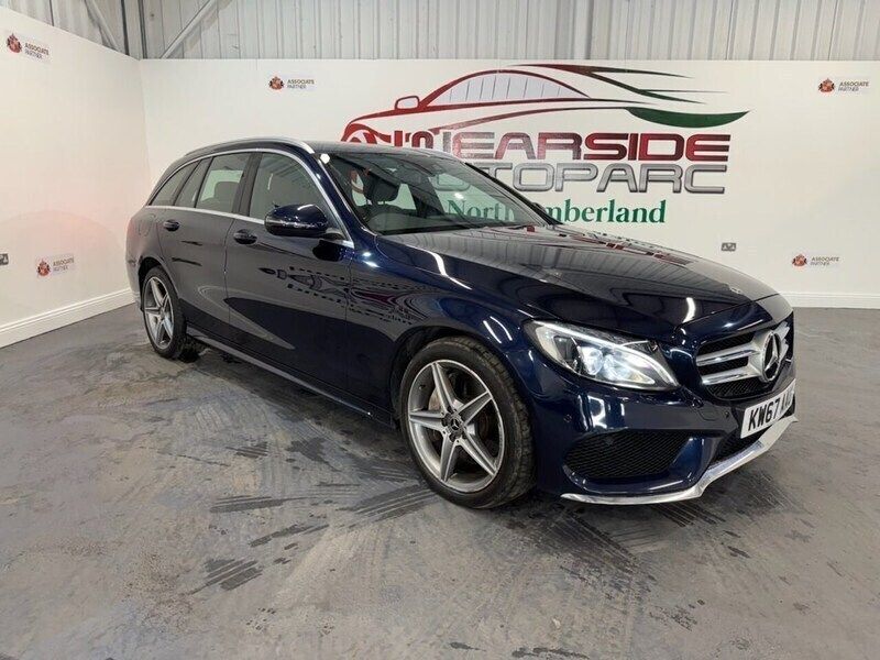 Blue Used 2017 Mercedes C250 AMG line Estate | £14,999 (Fair price) - Image 1/4