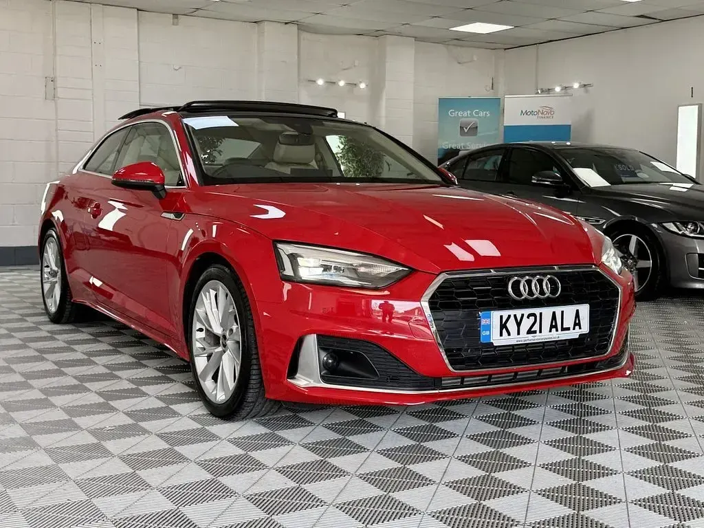 Used Audi A5 Sport 150 HP (110 kW) 2021 Red Coupe