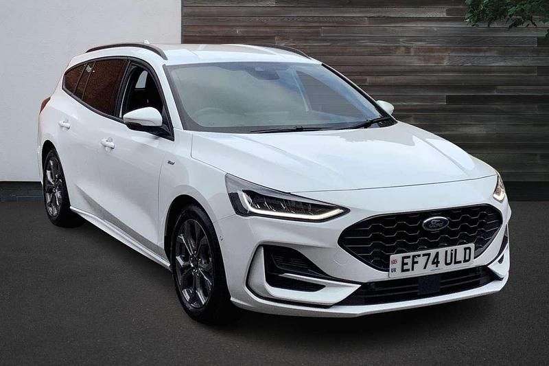 White Used 2024 Ford Focus ST-Line Estate | £20,998 (A bit pricey) - Image 1/4