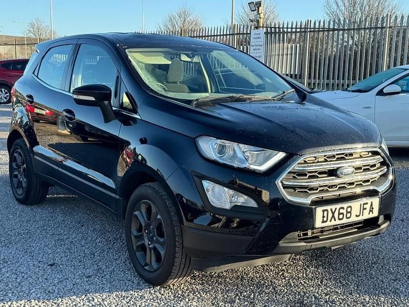 Black Used 2018 Ford Ecosport Zetec SUV | £7,400 (Good price) - Image 1/4