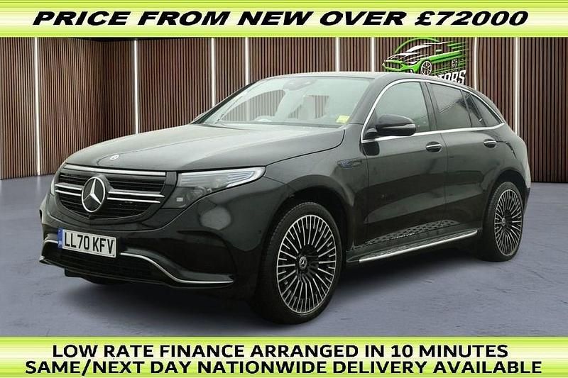 Used Mercedes EQC400 AMG line 300 kW (408 HP) 2020 Black SUV