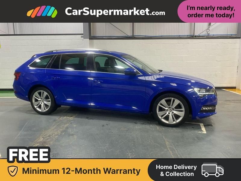 Used Skoda Superb SE L 150 HP (110 kW) 2022 Blue Estate