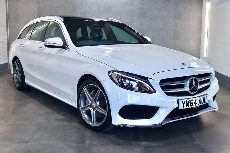 Used Mercedes C200 AMG Line Premium 184 HP (135 kW) 2015 White Estate