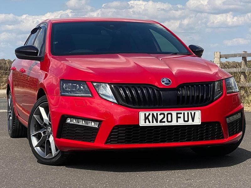 Velvet red Used 2020 Skoda Octavia vRS Hatchback | £16,750 (Good price) - Image 1/4