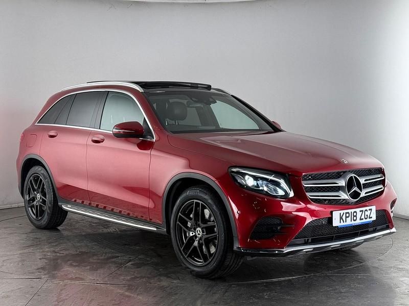 Red Used 2018 Mercedes GLC220 AMG line Estate | £18,950 (Fair price) - Image 1/3