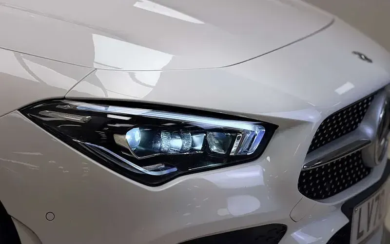 Used Mercedes CLA180 AMG line 136 HP (100 kW) 2020 White Coupe