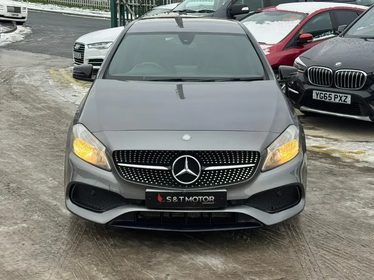 Used Mercedes A200 AMG line 136 HP (100 kW) 2017 Grey Hatchback
