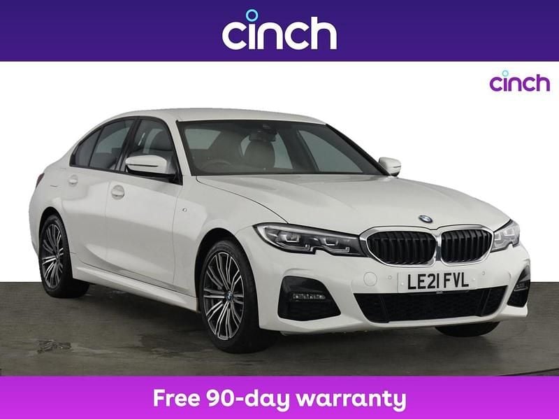 White Used 2021 BMW 330e M Sport Sedan | £19,949 (Fair price) - Image 1/3