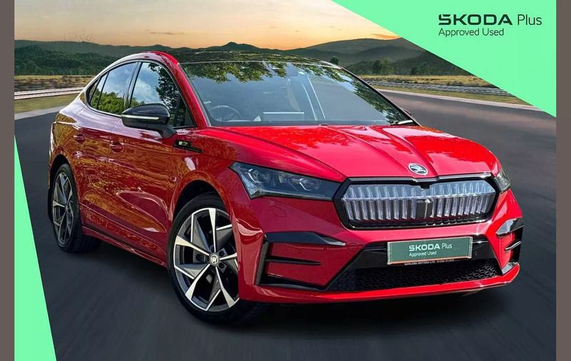 Red Used 2022 Skoda Enyaq iV vRS SUV | £30,000 (Good price) - Image 1/4