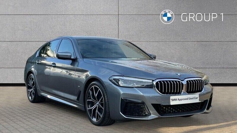 Blue Used 2021 BMW 520 M Sport Sedan | £25,995 (Good price) - Image 1/4