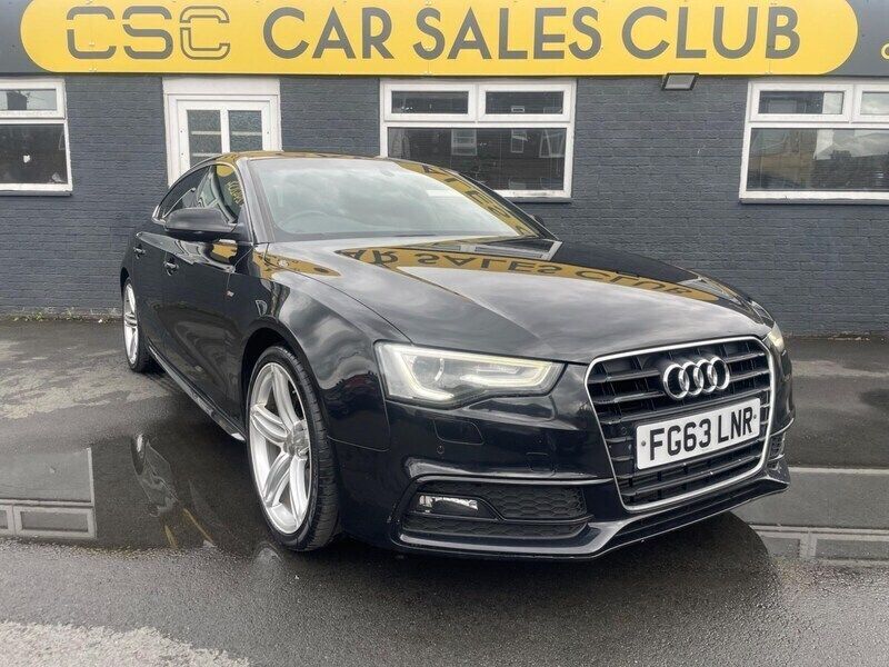 Black Used 2013 Audi A5 Sportback S-Line Hatchback | £6,495 (Fair price) - Image 1/4