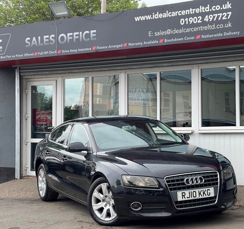 Black Used 2010 Audi A5 Sportback Hatchback | £2,995 - Image 1/3