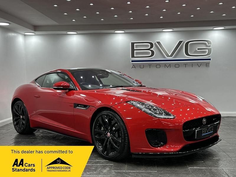 Red Used 2018 Jaguar F-Type R-Dynamic Coupe | £25,994 (Fair price) - Image 1/2