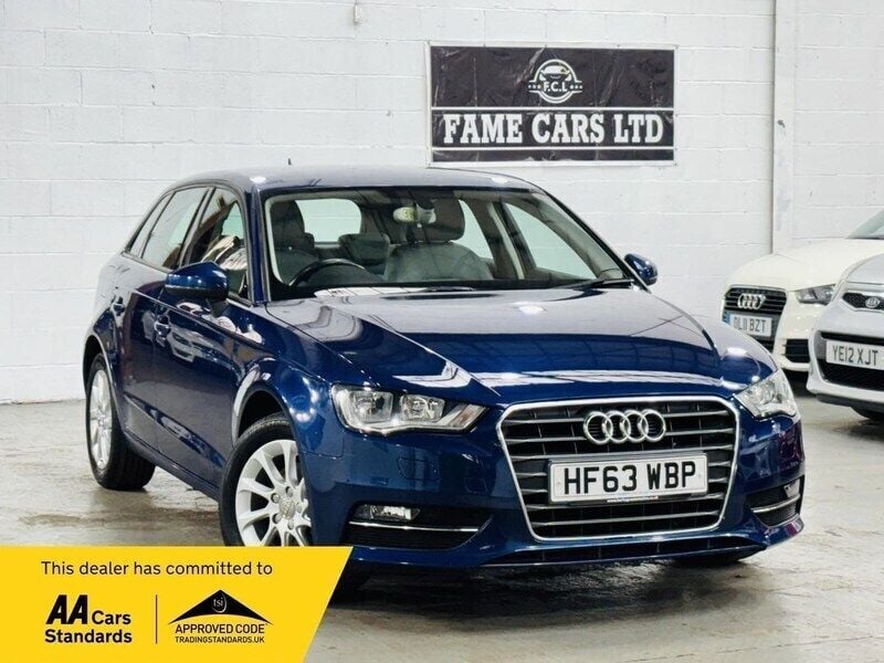 Blue Used 2013 Audi A3 Sportback Hatchback | £4,800 (Expensive) - Image 1/3