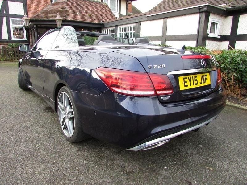 Used Mercedes E220 AMG 2015 Blue Cabriolet
