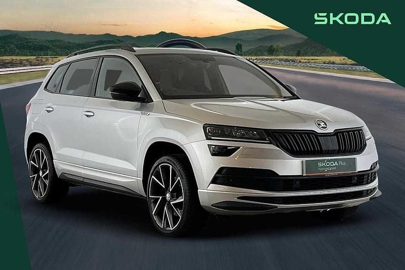 Silver Used 2022 Skoda Karoq SportLine SUV | £21,990 (Good price) - Image 1/4