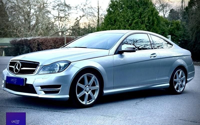 Begagnad Mercedes C180 AMG 156 HK (114 kW) 2012 Silver Sportkupé